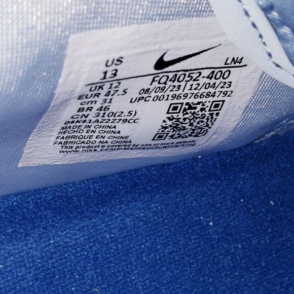 NIKE LEBRON XXI LT FQ4052-400 ARMORY BLUE COURT MEN SHOES 13 - Picture 9 of 9